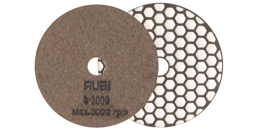 RESIN DRY POLISHING PAD Ø100MM Grit 50 - 3000