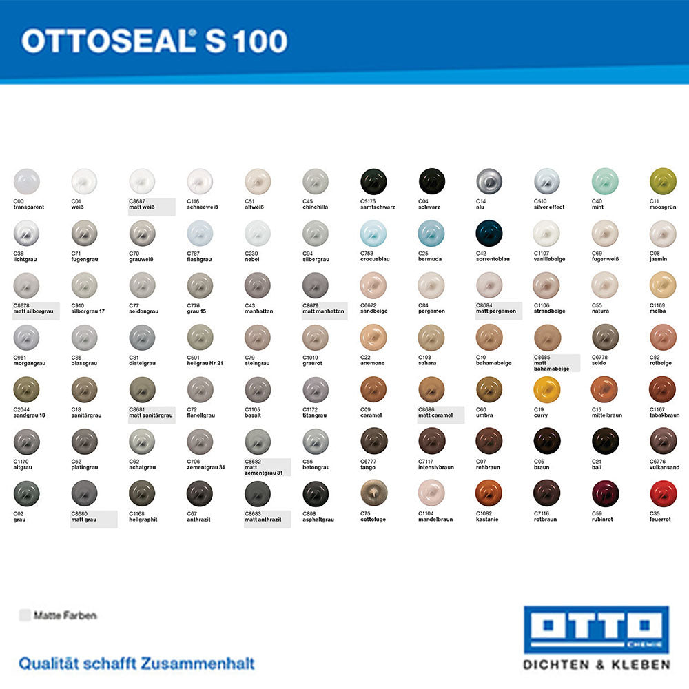 Bathroom Silicone OTTOSEAL® S100 Matt Premium