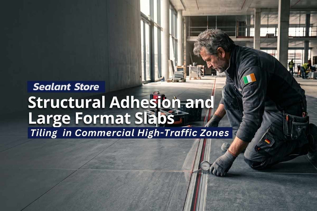 Structural Adhesion and Large Format Slabs in Commercial High-Traffic Zones