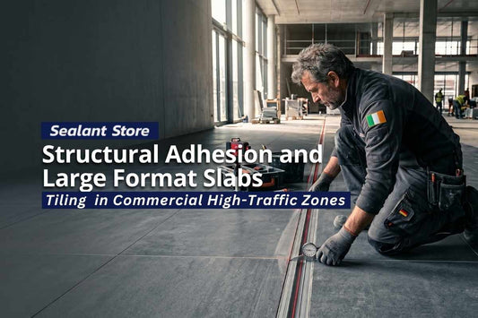 Structural Adhesion and Large Format Slabs in Commercial High-Traffic Zones