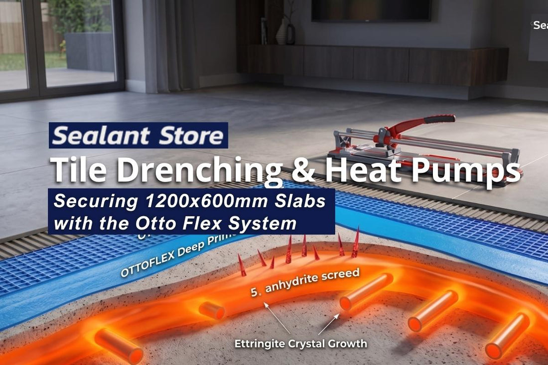 Tile Drenching & Heat Pumps: Securing 1200x600mm Slabs with the Otto Flex System