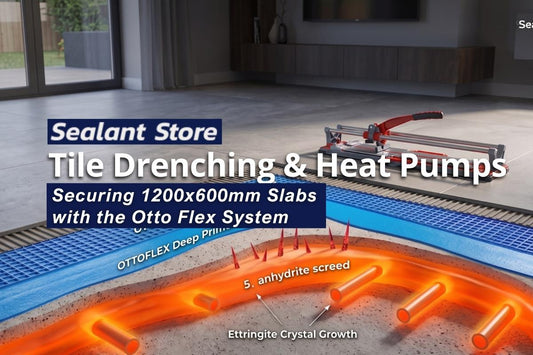Tile Drenching & Heat Pumps: Securing 1200x600mm Slabs with the Otto Flex System