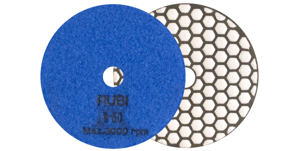 RESIN DRY POLISHING PAD  Ø100MM Grit 50 - 3000
