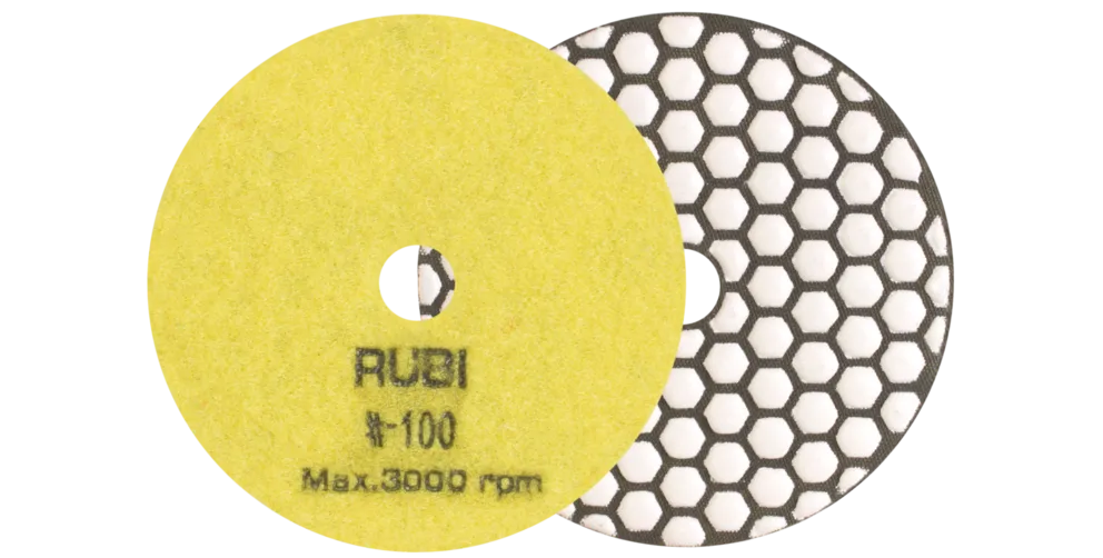 RESIN DRY POLISHING PAD  Ø100MM Grit 50 - 3000