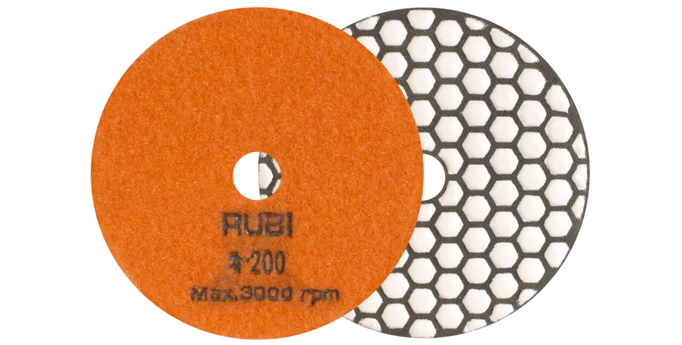 RESIN DRY POLISHING PAD  Ø100MM Grit 50 - 3000