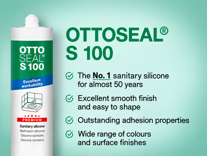 Bathroom Silicone OTTOSEAL® S100 Premium Glossy 300ml