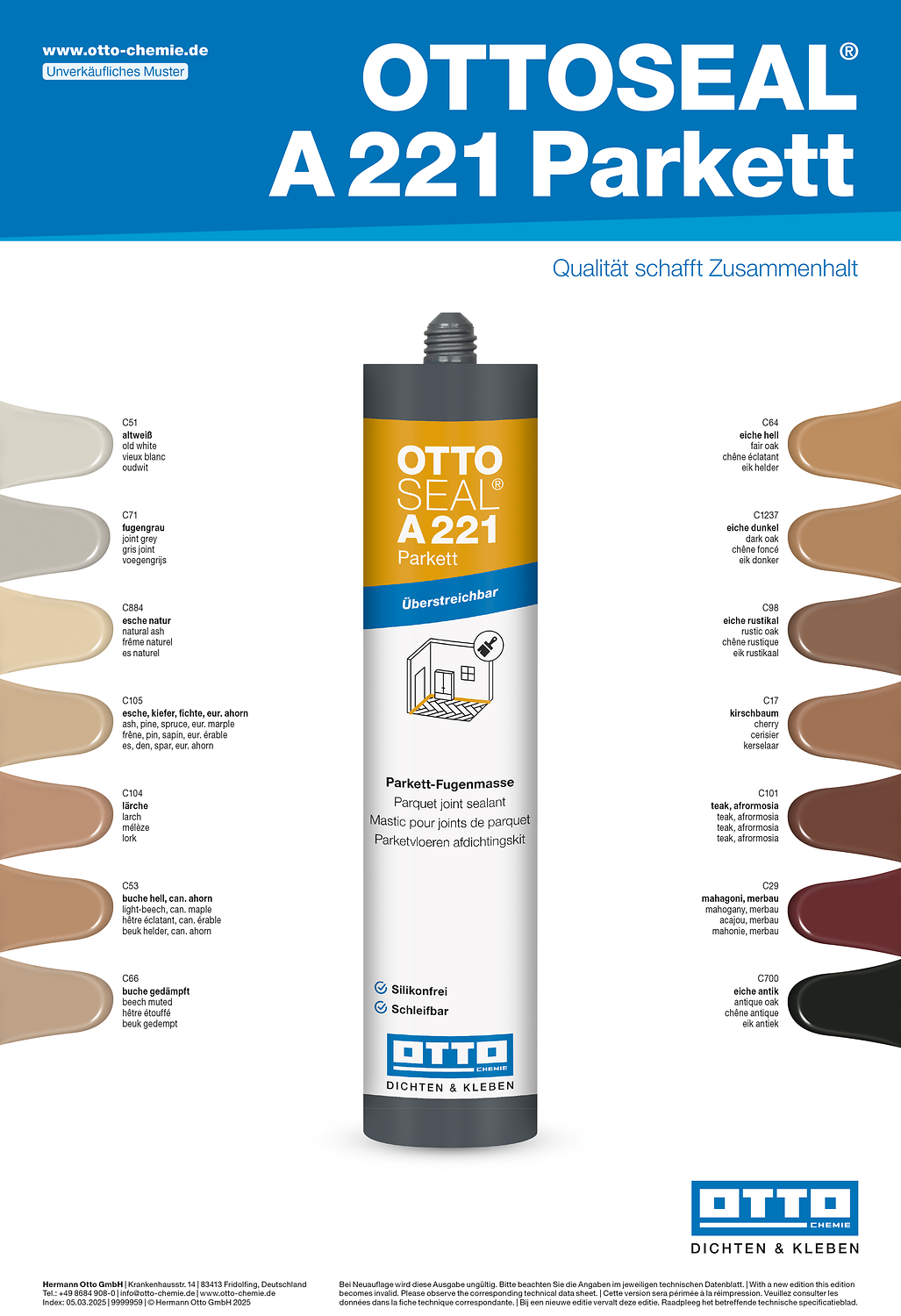 OTTOSEAL® A 221 Parquet / Timber  310ml