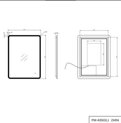 ZARA 600×800 LED Mirror