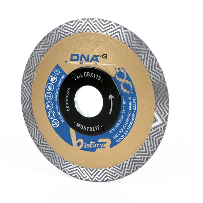 DNA CBX – 115mm Diamond blade with self-cooling rim 4th Generation